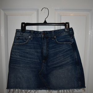 Abercrombie and Fitch distressed denim skirt size 27” waist